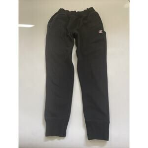 Champion Reverse Weave Jogger Sweatpants Size Small Black Streetwear Y2K 90s 80s